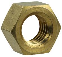 LH Dottie HNBR516 - 5/16-18 Hex Nuts Finished Solid Brass