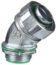 LH Dottie SL4538I - 3/8" Steel Liquid Tite Connectors 45 Degree