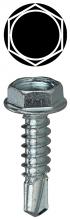 LH Dottie TEKHW612 - 6 X 1/2 Hex Washer Head Self Drilling Screws