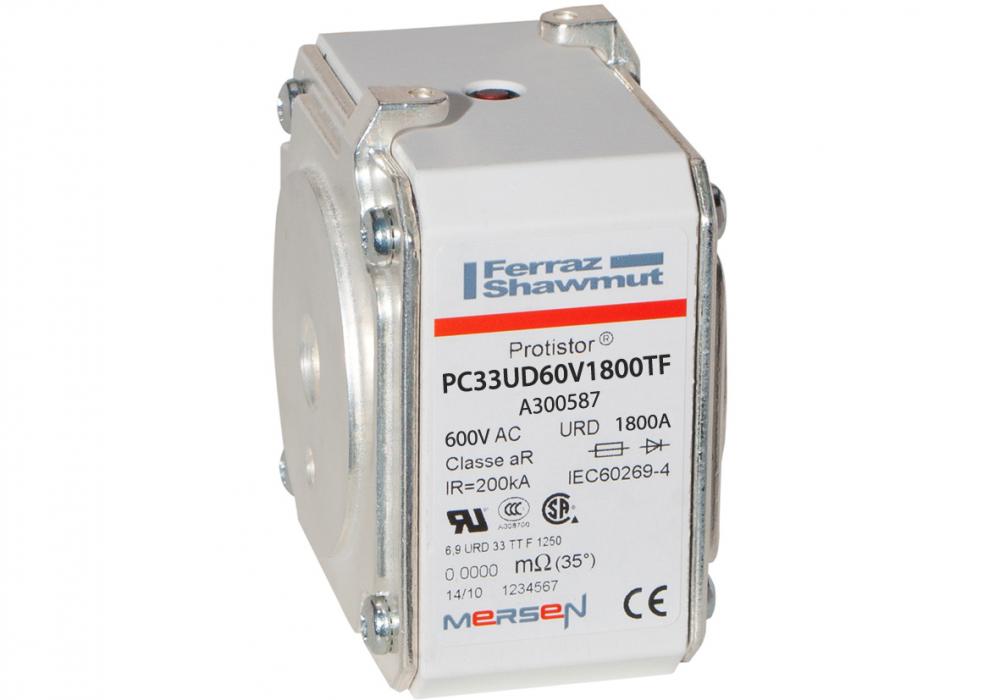 High-Speed Fuse 33 aR 600VAC 1800A Striker Flush