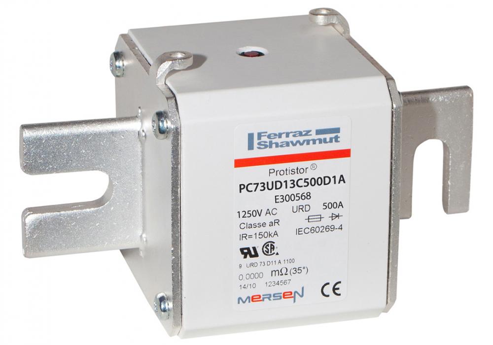 High-Speed Fuse 73 aR 1250VAC 500A Striker DIN 1