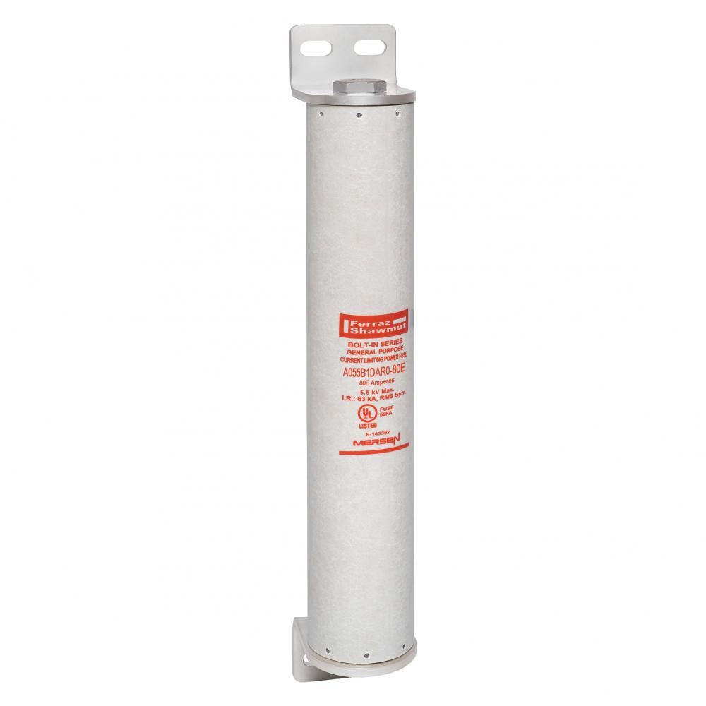 MV E-Rated Fuse 5500VAC 80A Bolt-On, Series: DAR