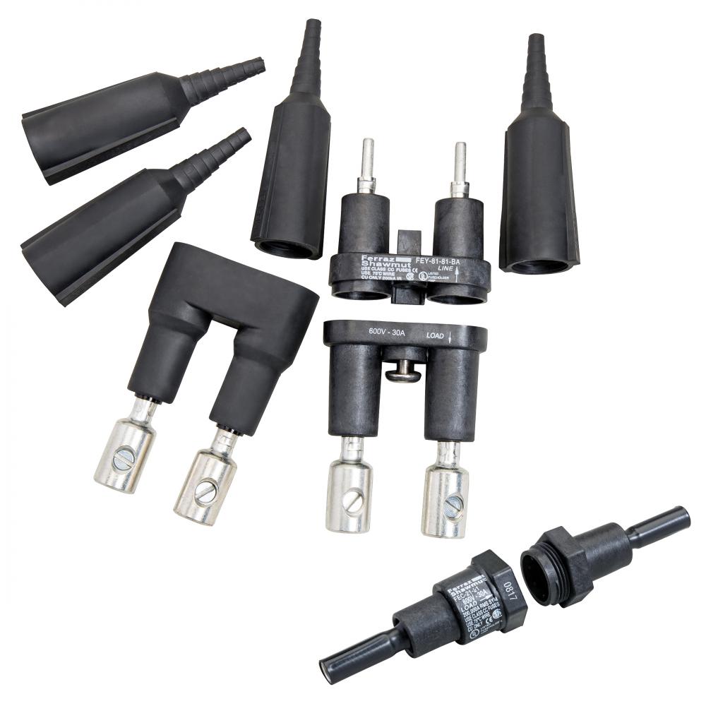Fuse Block 600VAC 600VDC Class CC 30A 2-Pole 11-