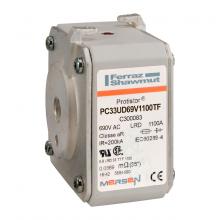 Mersen C300083 - High-Speed Fuse 33 aR 690VAC 1100A Striker Flush