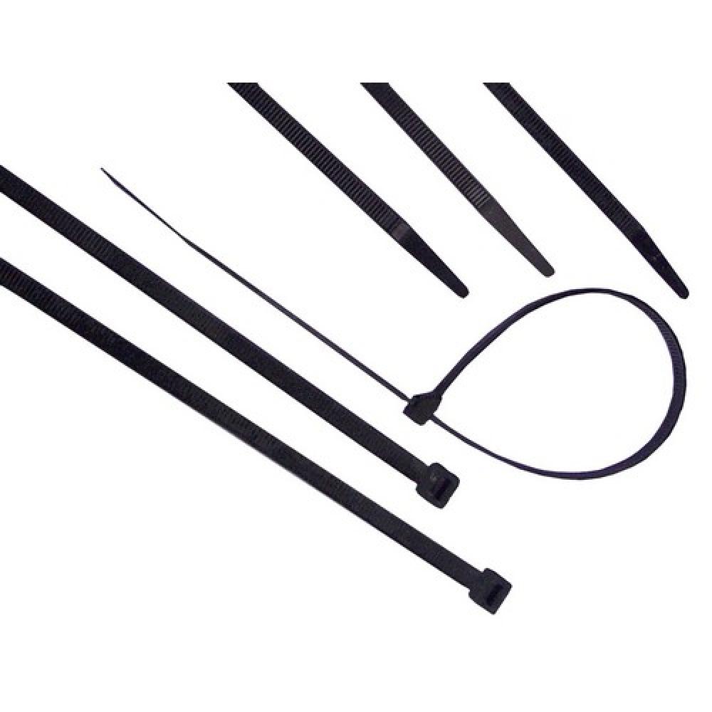 Ultraviolet Black Nylon Cbl Ties 18LB 3&#34;