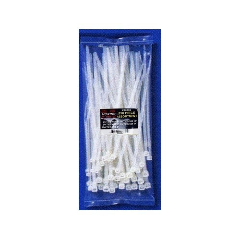 250 Piece Assortment Pack Nylon Cbl Ties