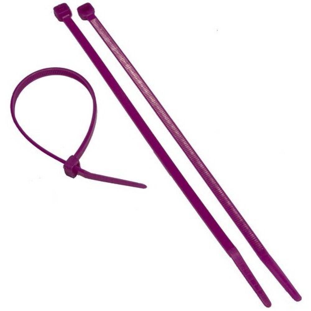 Purple Nylon Cable Ties 50LB 8&#34;