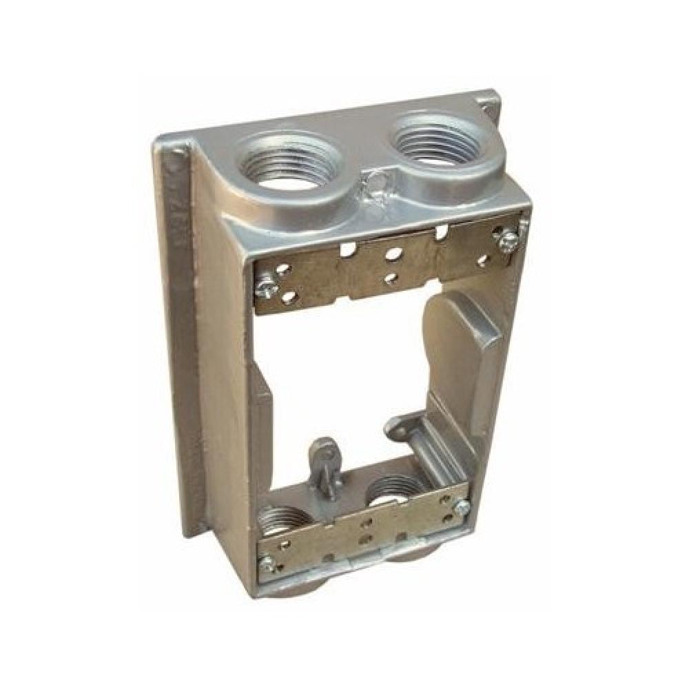 WP 1G Flngd Bx Extnsn Adptr 4Hs 1/2&#34; Gry