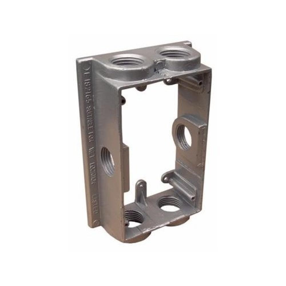 WP 1G Flngd Bx Extnsn Adptr 6Hs 1/2&#34; Gry