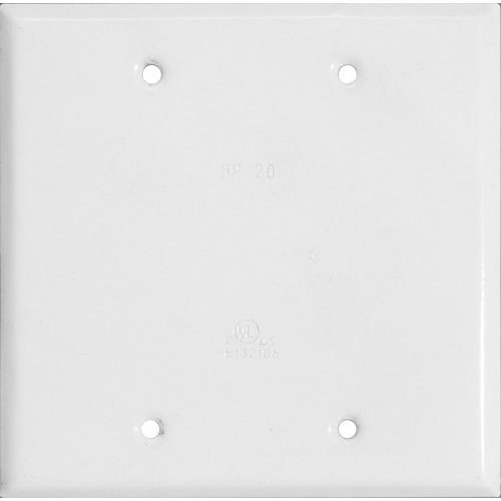 2 Gng Wetherproof Covers Blnk Cover Wht
