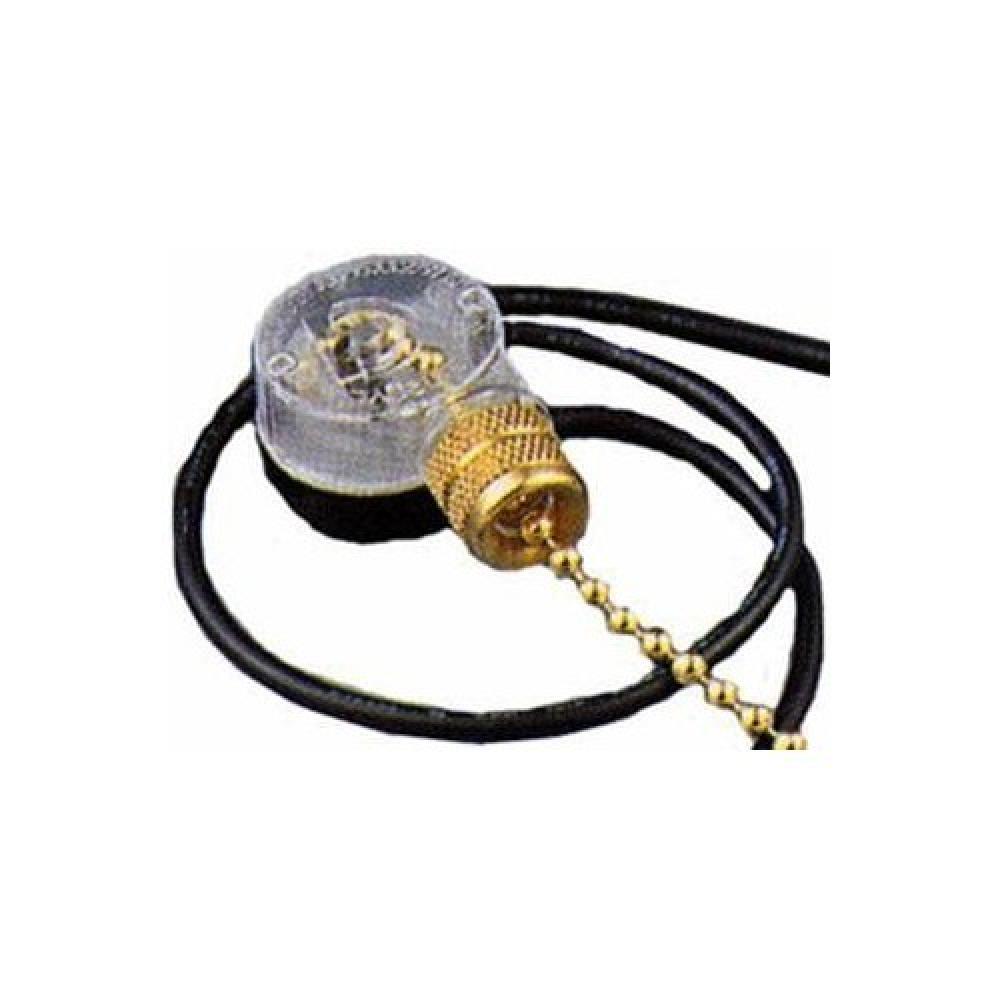 Pull Chain Brass On-Off SPST