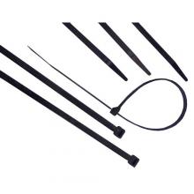 Morris 20212 - Ultraviolet Black Nylon Cbl Ties 18LB 3"