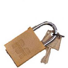 Morris 21642 - Padlocks Gold Keyed Different