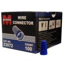 Morris 23072 - Screw-On Wire Cons P2Blue Boxed 100 Pack