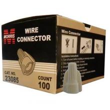 Morris 23085 - Winged Twist Conns Tan Boxed 100 Pack