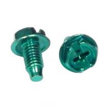 Morris 30772 - Green Grounding Screws 10/32 X 3/8"