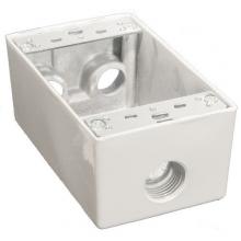 Morris 36032 - WthrprfBx 1G 18.3CI cp 4Hs 1/2" Wht