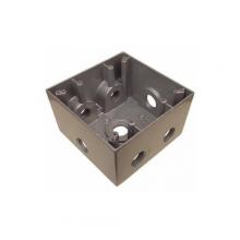 Morris 36400 - WthrprfBx 2Gng Dp 37CI cp 7Hs 1/2" Gry