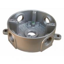 Morris 36610 - 4" Rnd Wetherproof Boxes FveHs 1/2" Gry