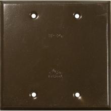 Morris 37264 - 2 Gng Wetherproof Covers Blnk Cover Brz