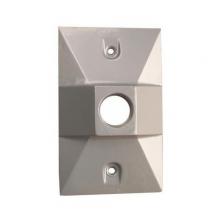 Morris 37310 - 1G WP Cvr Rtngulr Lmphldr 1H1/2" Gry