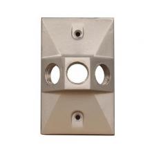 Morris 37330 - 1G WP Cvr Rtngulr Lmphldr 3H1/2" Gry