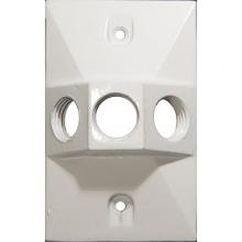 Morris 37332 - 1G WP Cvr Rtngulr Lmphldr 3H1/2" Wht