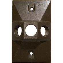 Morris 37334 - 1G WP Cvr Rtngulr Lmphldr 3H1/2" Brz