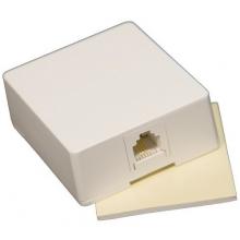 Morris 80051 - Surface Mount Wall Jack White