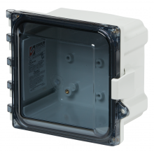 Robroy Industries PC806CC - 8X6X4 POLYCARBONATE ENCL CLEAR COVER
