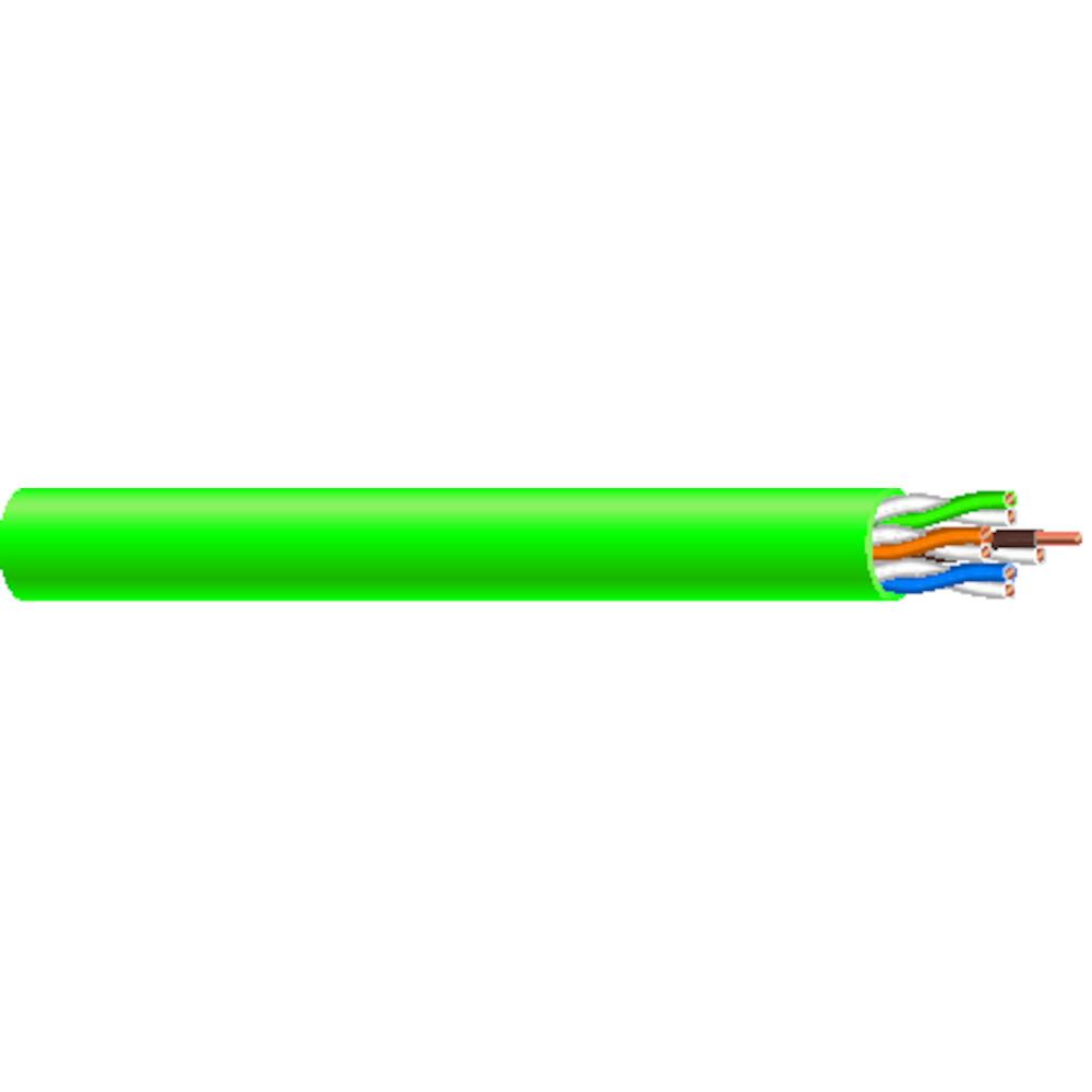 CAT 5E 24/4P CMR GN 1000RIB