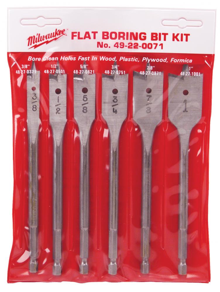 6PcFlatBoringBitKit