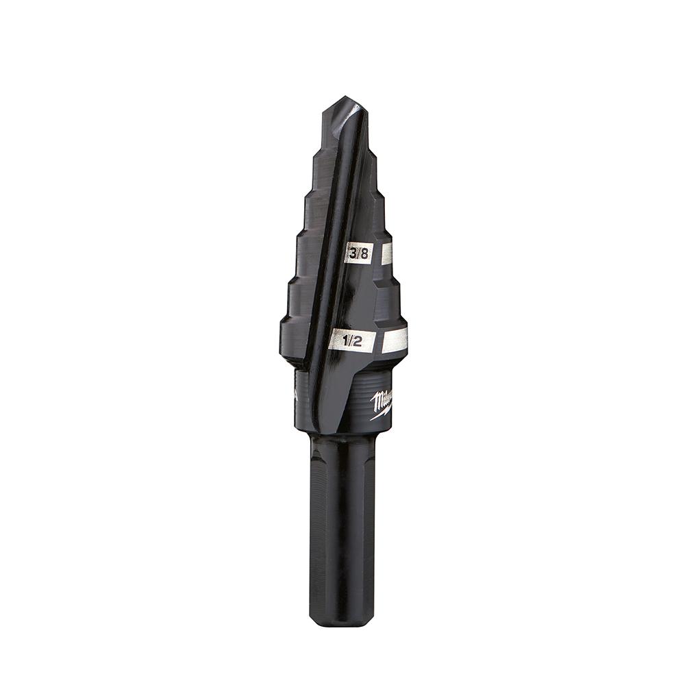 #6 Step Drill Bit, 3/8 In. & 1/2 In