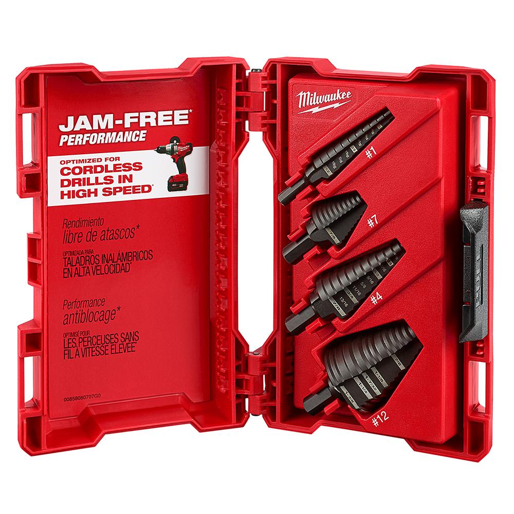 Step Drill Bit Set (4 PC)