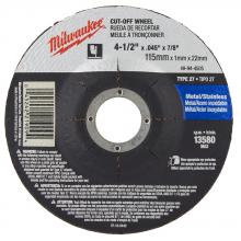 Milwaukee Electric Tool 49-94-4505 - CUT WHL 4-1/2X.045X7/8 TYPE27