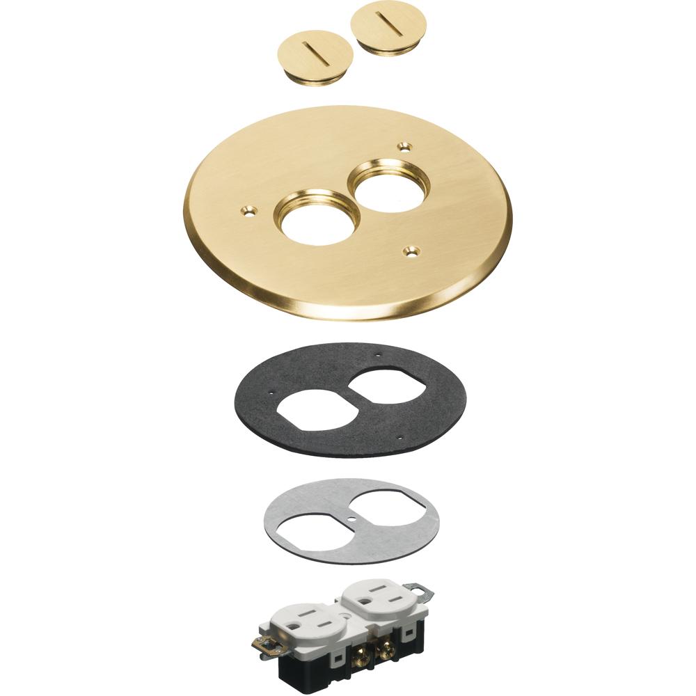 6&#34; BRASS COVER KIT 2 TP
