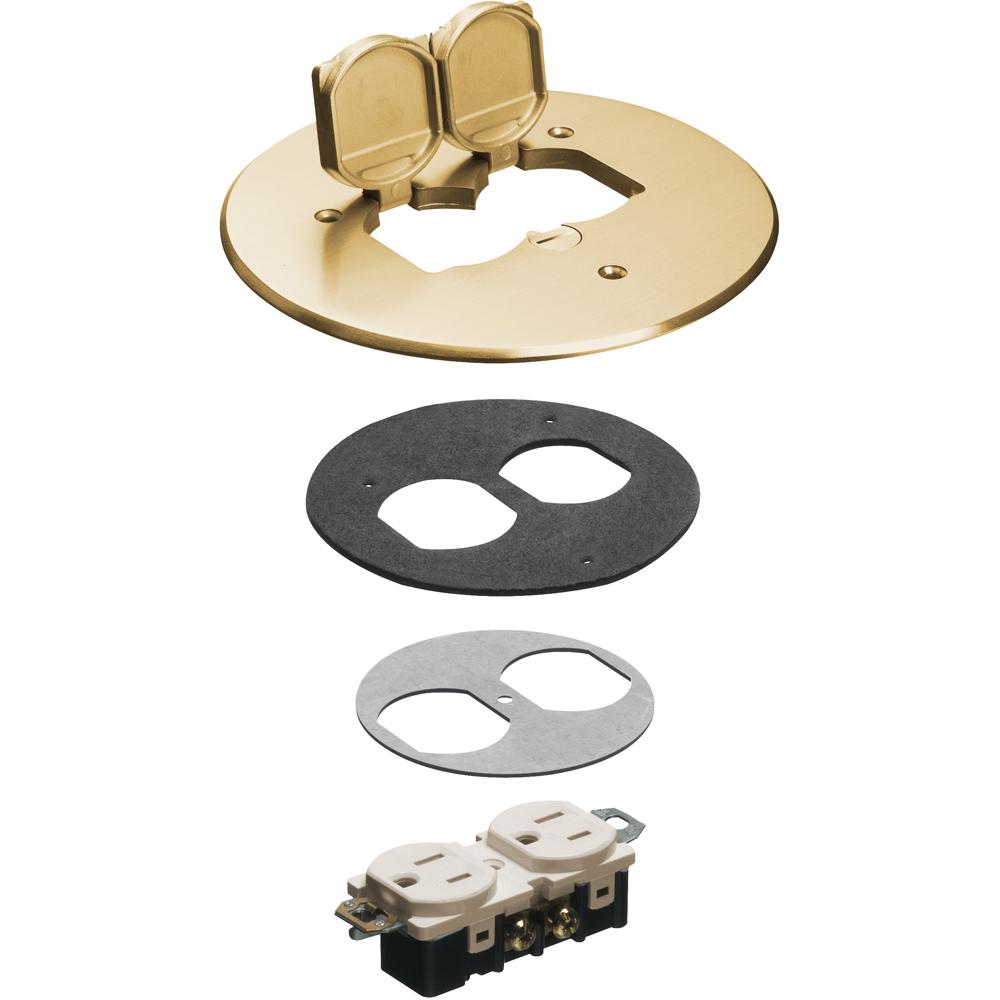 6&#34; BRASS COVER KIT 2 FL