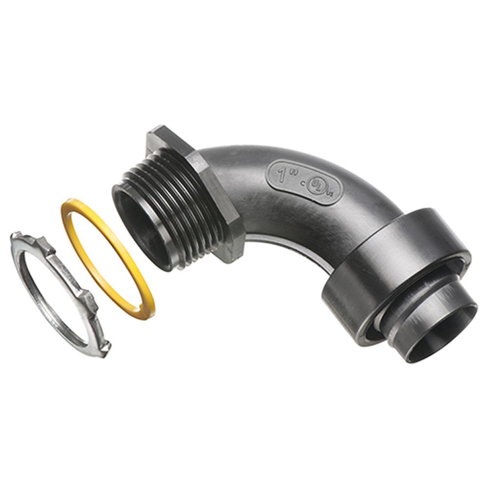 1&#34;BLACK SCREW-ON CONNE