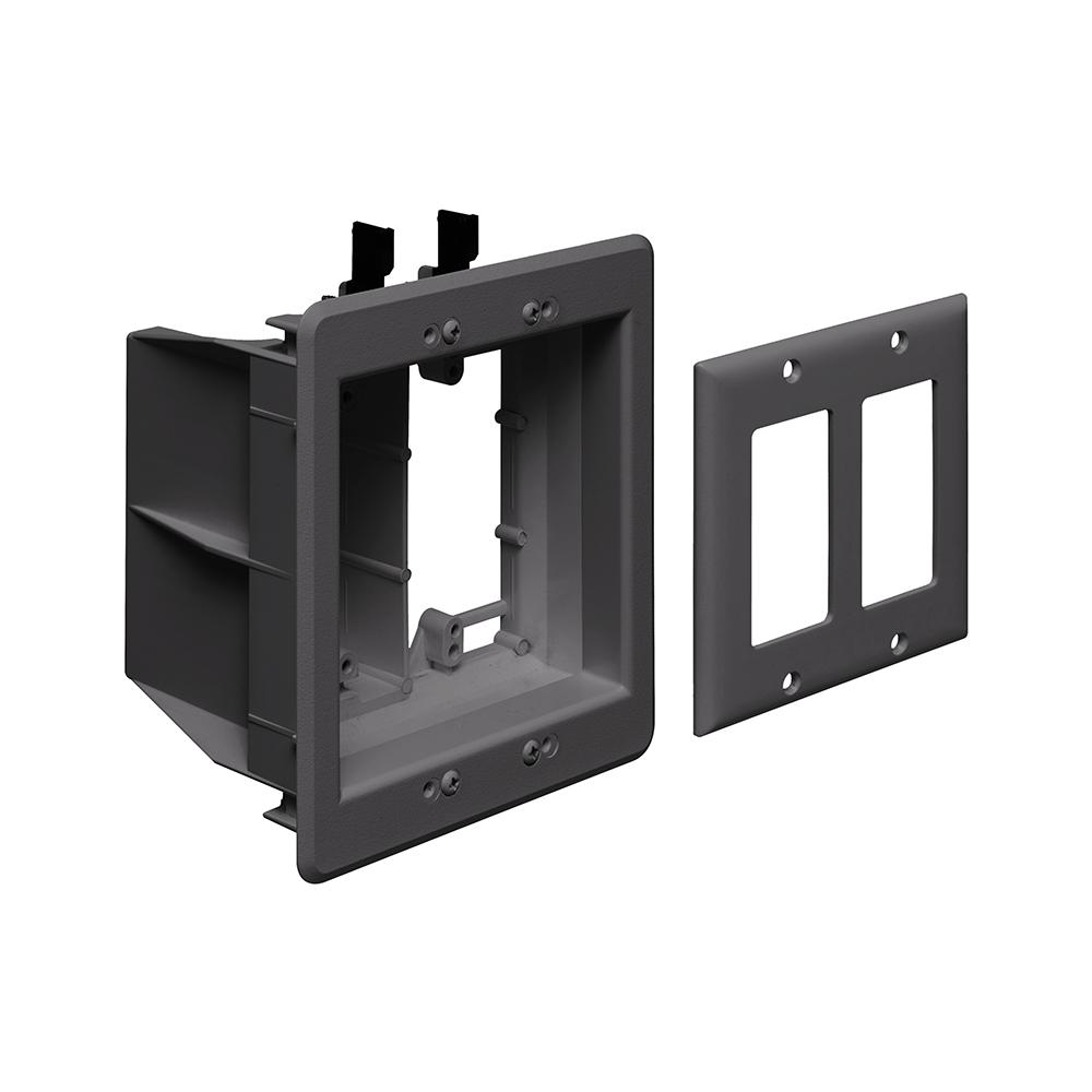2 GANG TV BOX BL