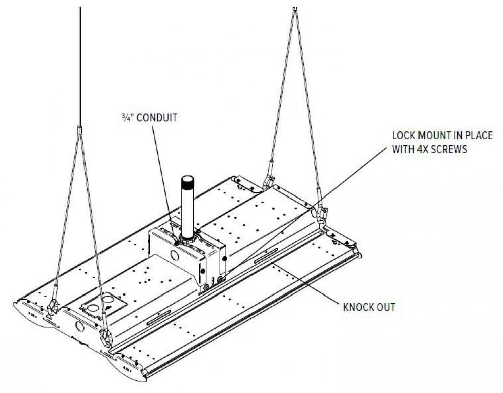 PEL HIGH BAY SINGLE POINT MNT KIT