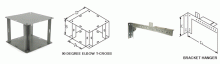 E-Box 8-H - GALVDROP & BRACKET HNGR 8X8 WREWY 08828