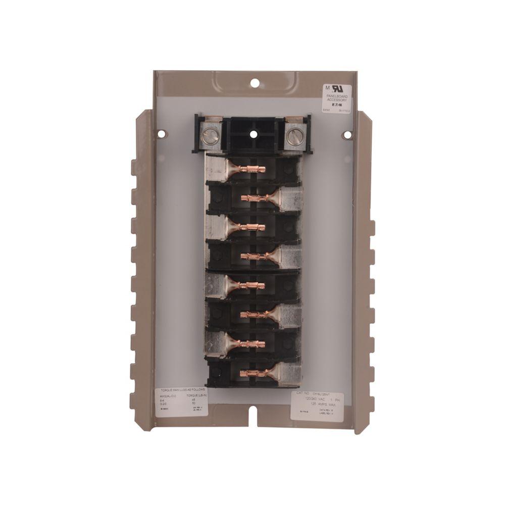 125A, 16 CKT,1PH, Cu Bus,OEM INT,CH