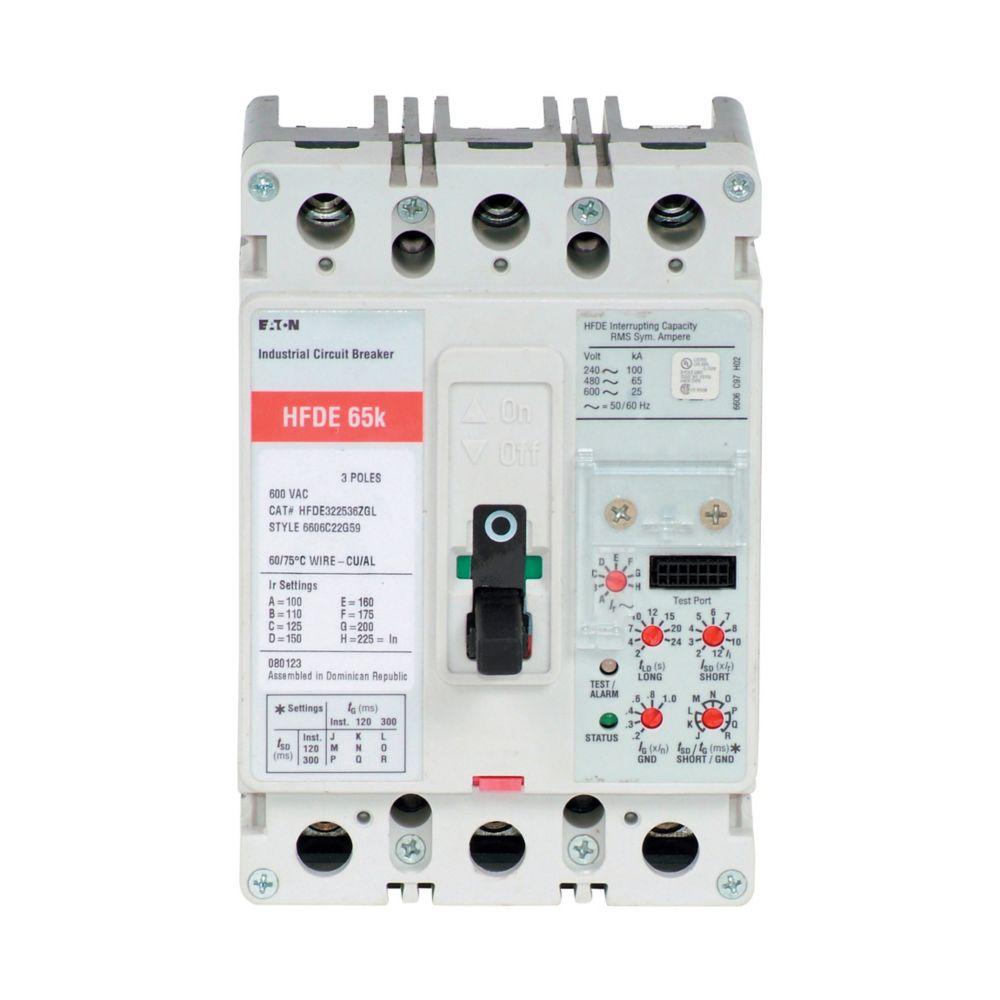 HFDE MCCB 65KA @480V ETU LSG 3P 100-225A