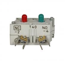Eaton 10250T40E - 1NO-1NC LOGIC LEVEL Cont blck SPADE TERM