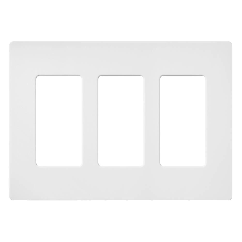 SATIN COLOR 3-GANG WALLPLATE SNOW