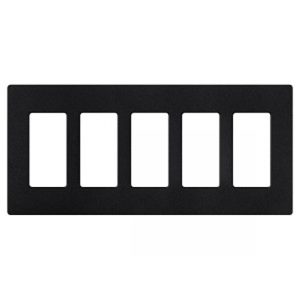 SATIN COLOR 5-GANG WALLPLATE MIDNIGHT
