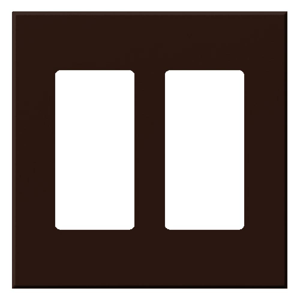 VAREO WALLPLATE 2GNG RECEPT BR