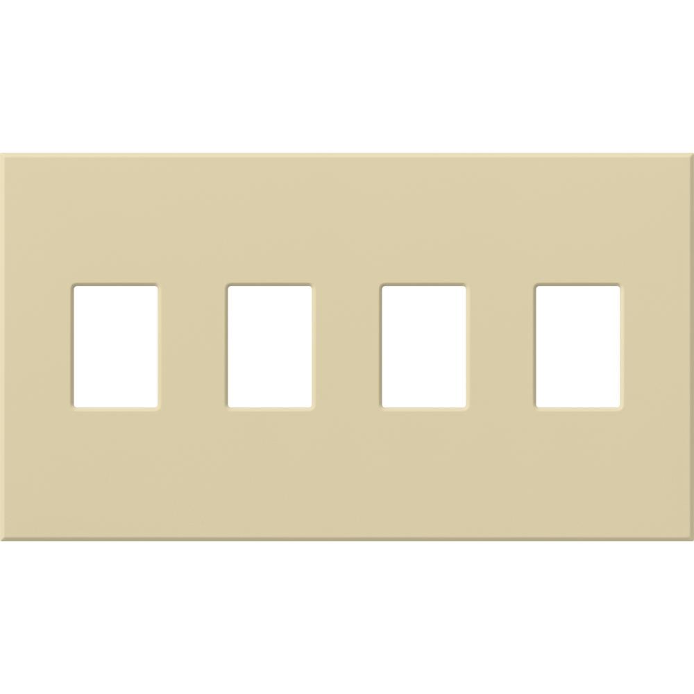 VAREO WALLPLATE 4GNG IVORY