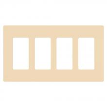 Lutron Electronics CW-4-IV - CLARO WALLPLATE 4 GNG IV
