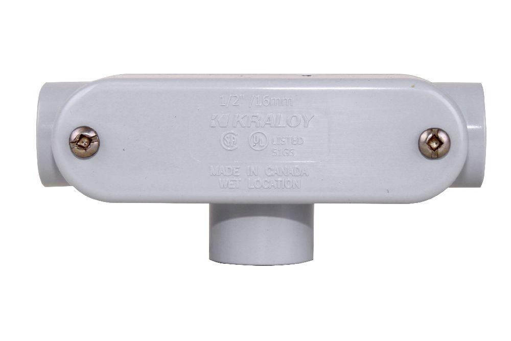 1/2&#34; PVC TYPE T ACCESS FITTING KRALOY